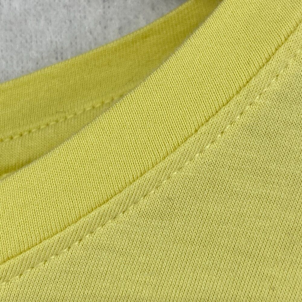 EILEEN FISHER Top S Organic Cotton Jersey Crewneck Short Sleeve Yellow - Picture 5 of 13
